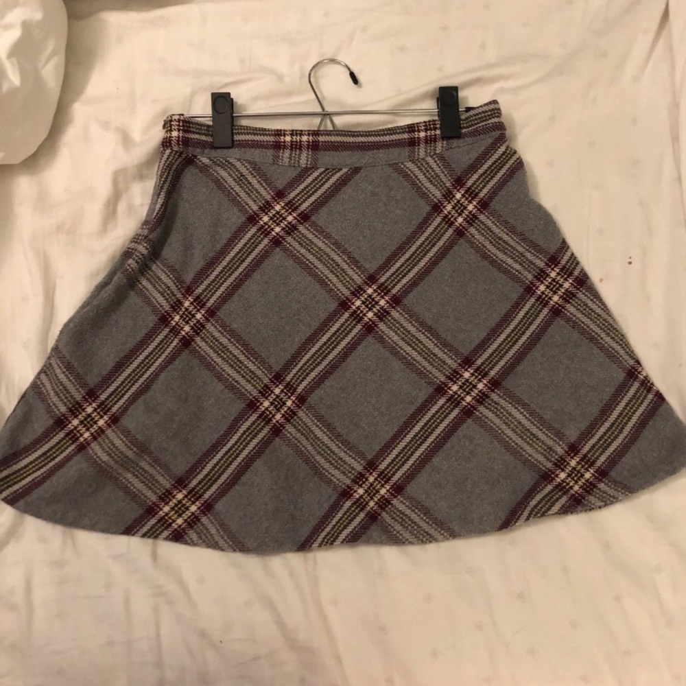 Plaid mini skirts